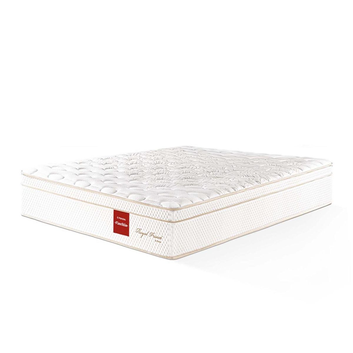 PARAISO - Colchón Royal Prince Flexible Queen + 2 Almohadas Viscoelásticas
