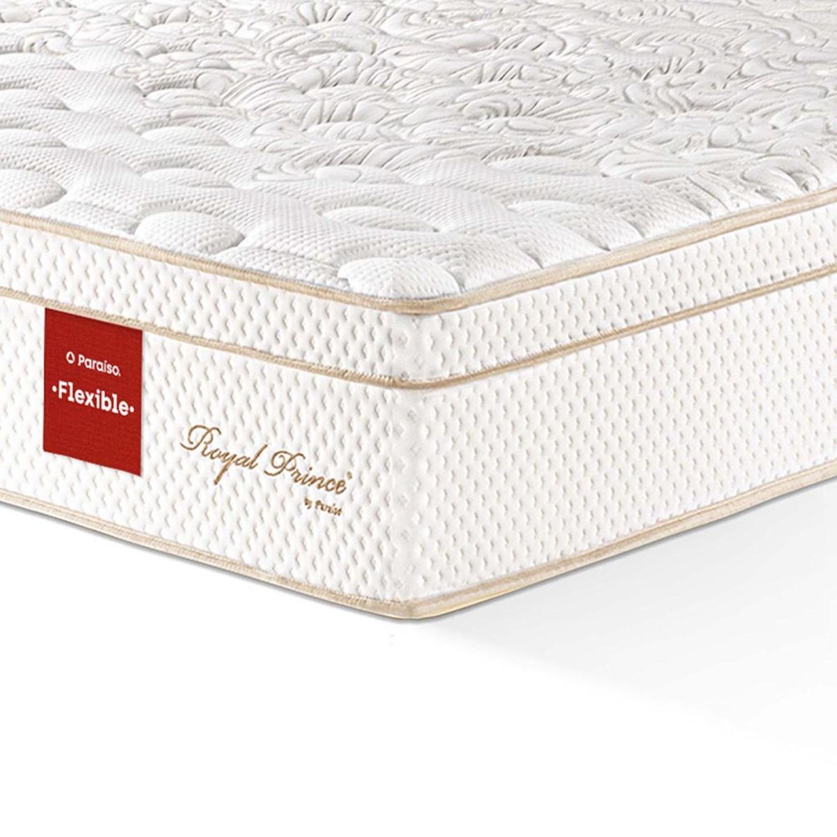 PARAISO - Colchón Royal Prince Flexible Queen + 2 Almohadas Viscoelásticas