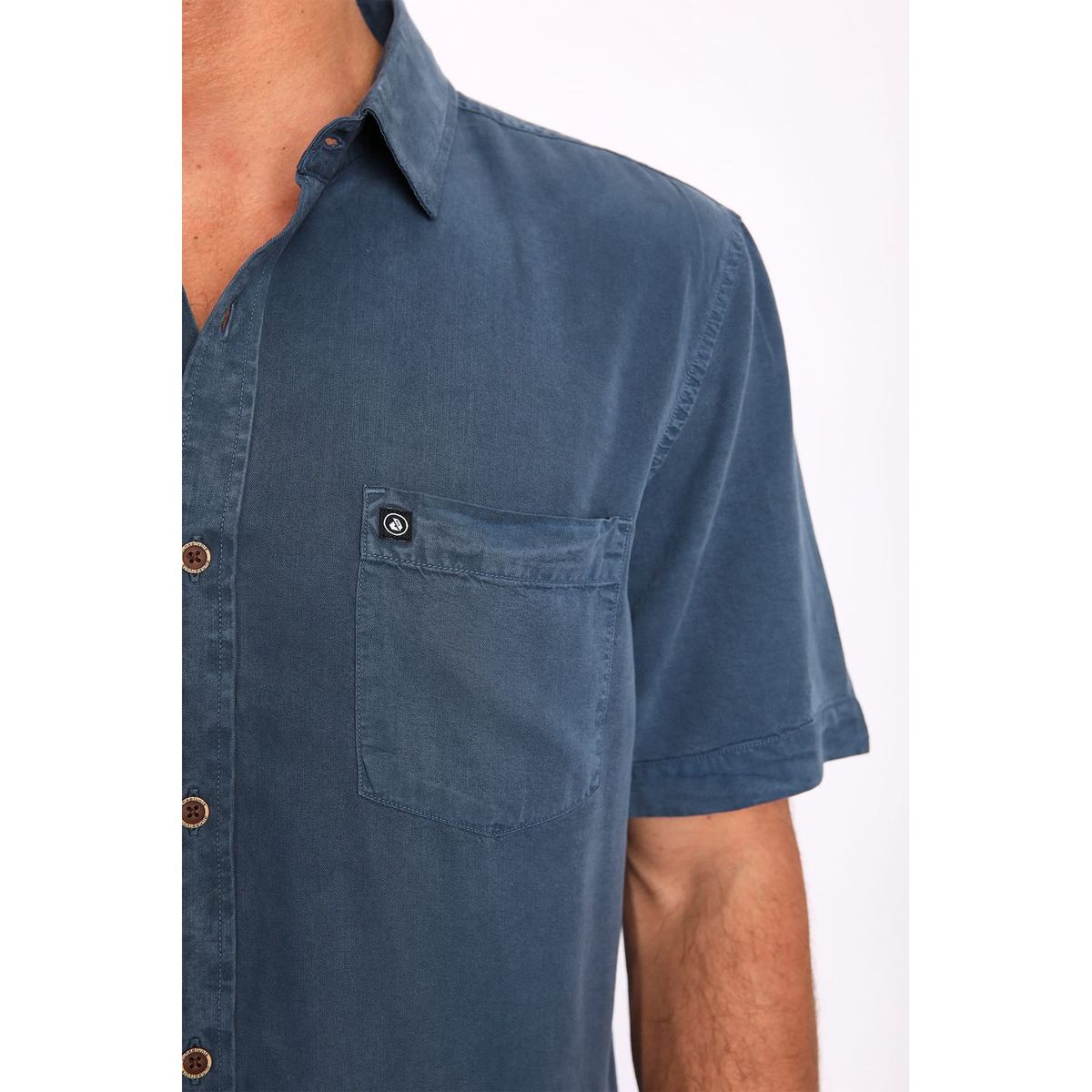 DUNKELVOLK - Camisa 100% Algodón Manga Corta Hombre Dunkelvolk