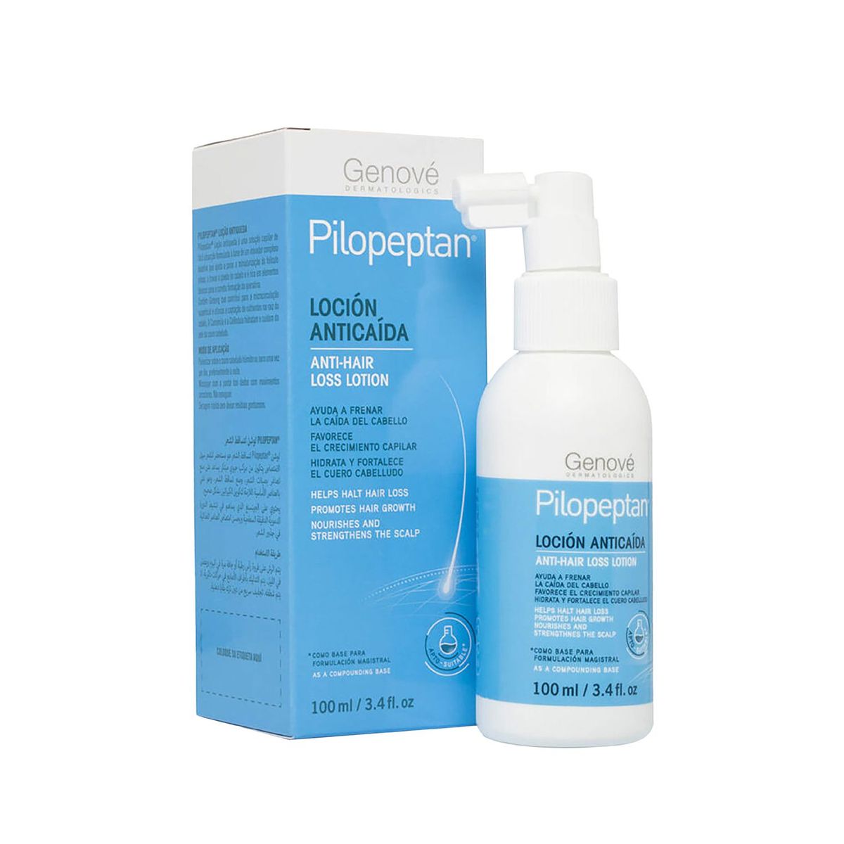 PILOPEPTAN - Loción Anticaida Para Todo Tipo De Cabello 100ml Pilopeptan
