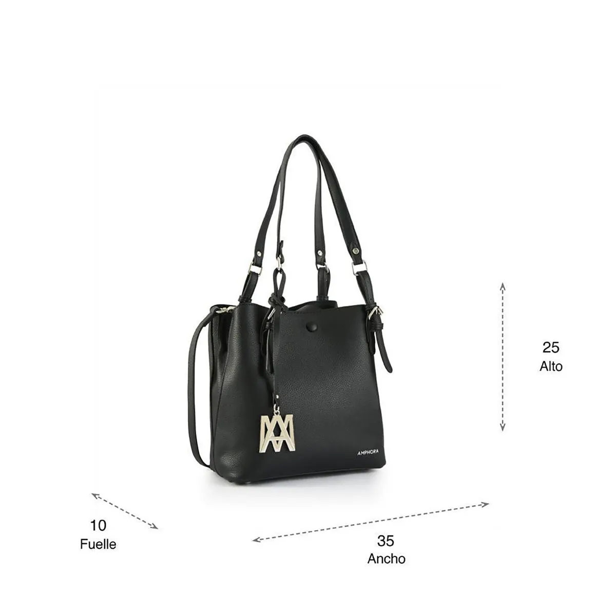AMPHORA - Cartera Amphora Allena Negro