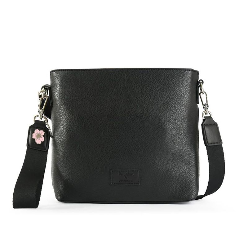 AMPHORA - Crossbody Amphora Blossom Negro