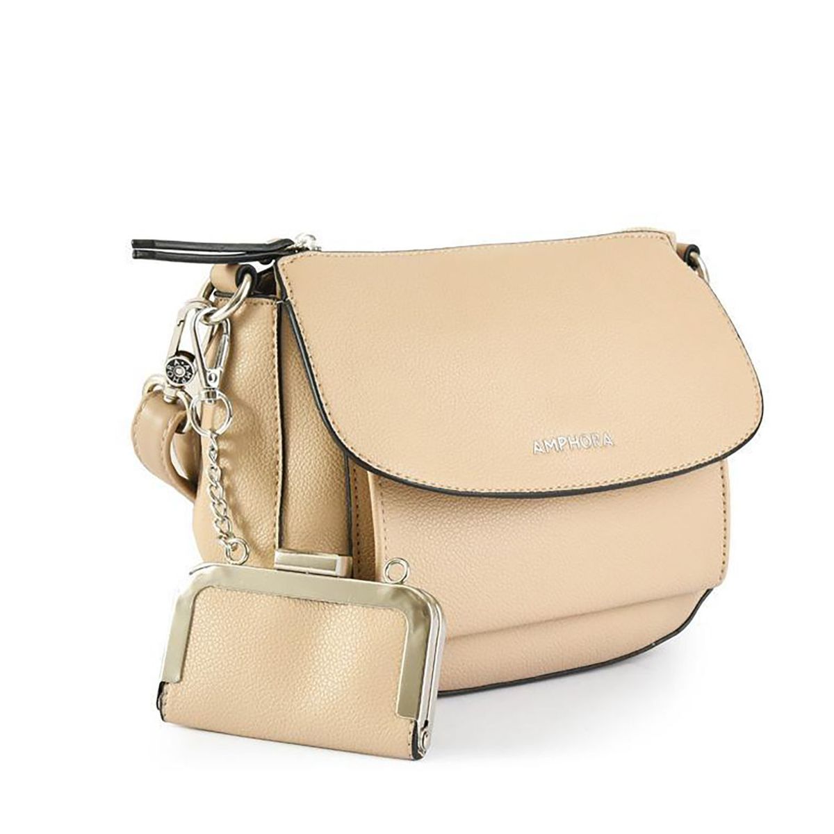 AMPHORA - Crossbody Amphora Molinari Beige