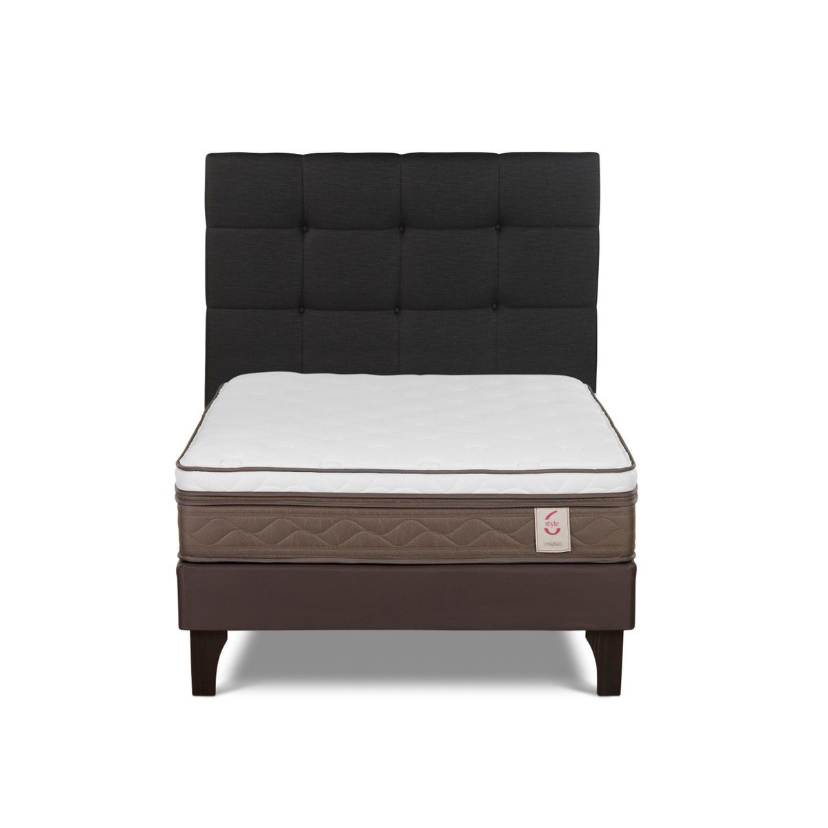 ROSEN - Dormitorio Europeo New Style 6 Issey Grafito 1.5 Plz