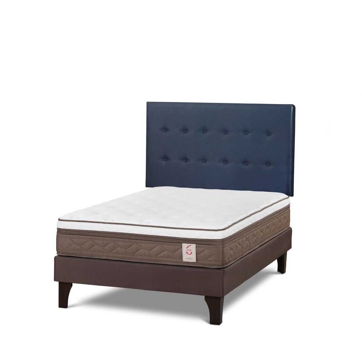 ROSEN - Dormitorio Europeo New Style 6 West Azul 1.5 Plz