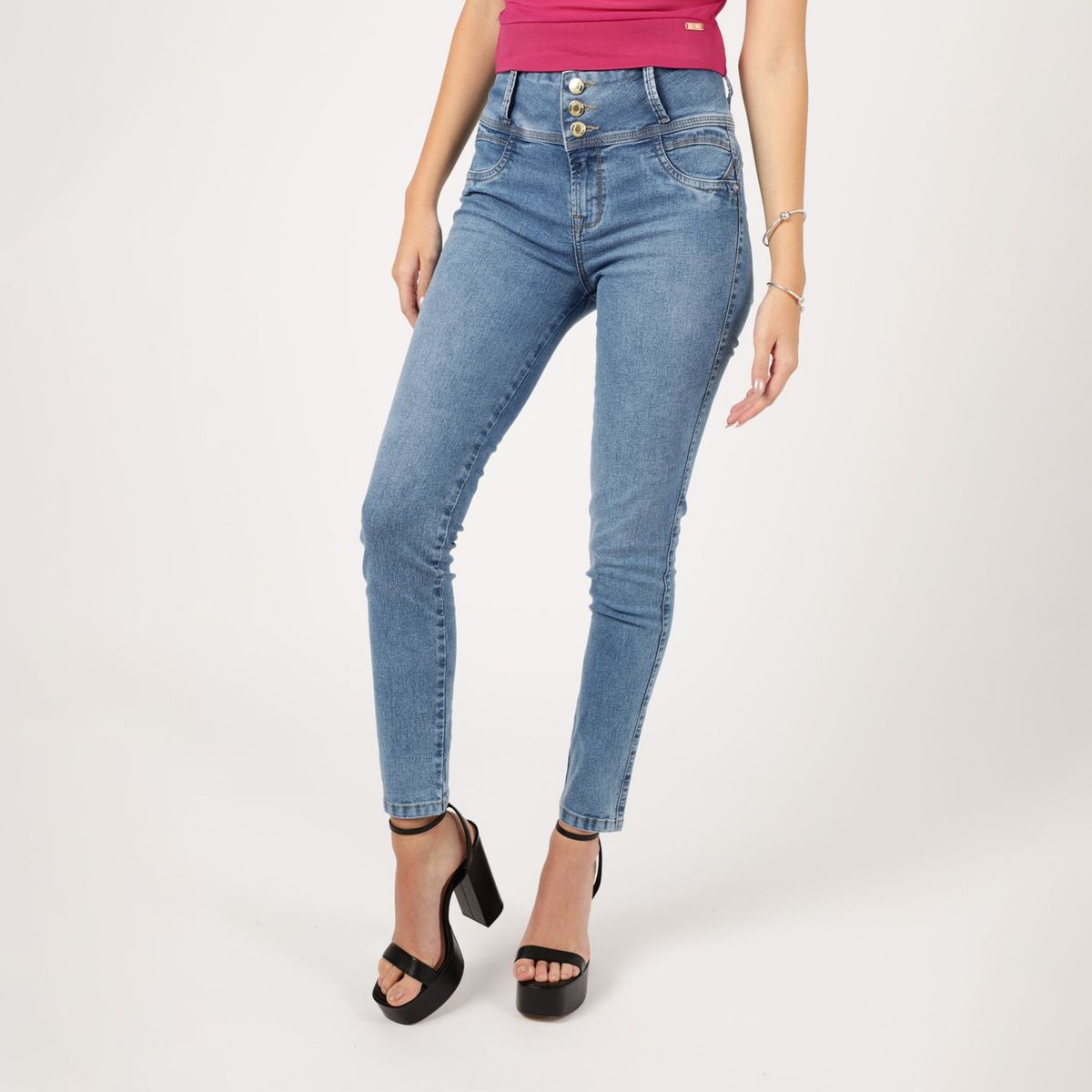 MOSSIMO - Jean Skinny Tiro Alto Mujer Mossimo