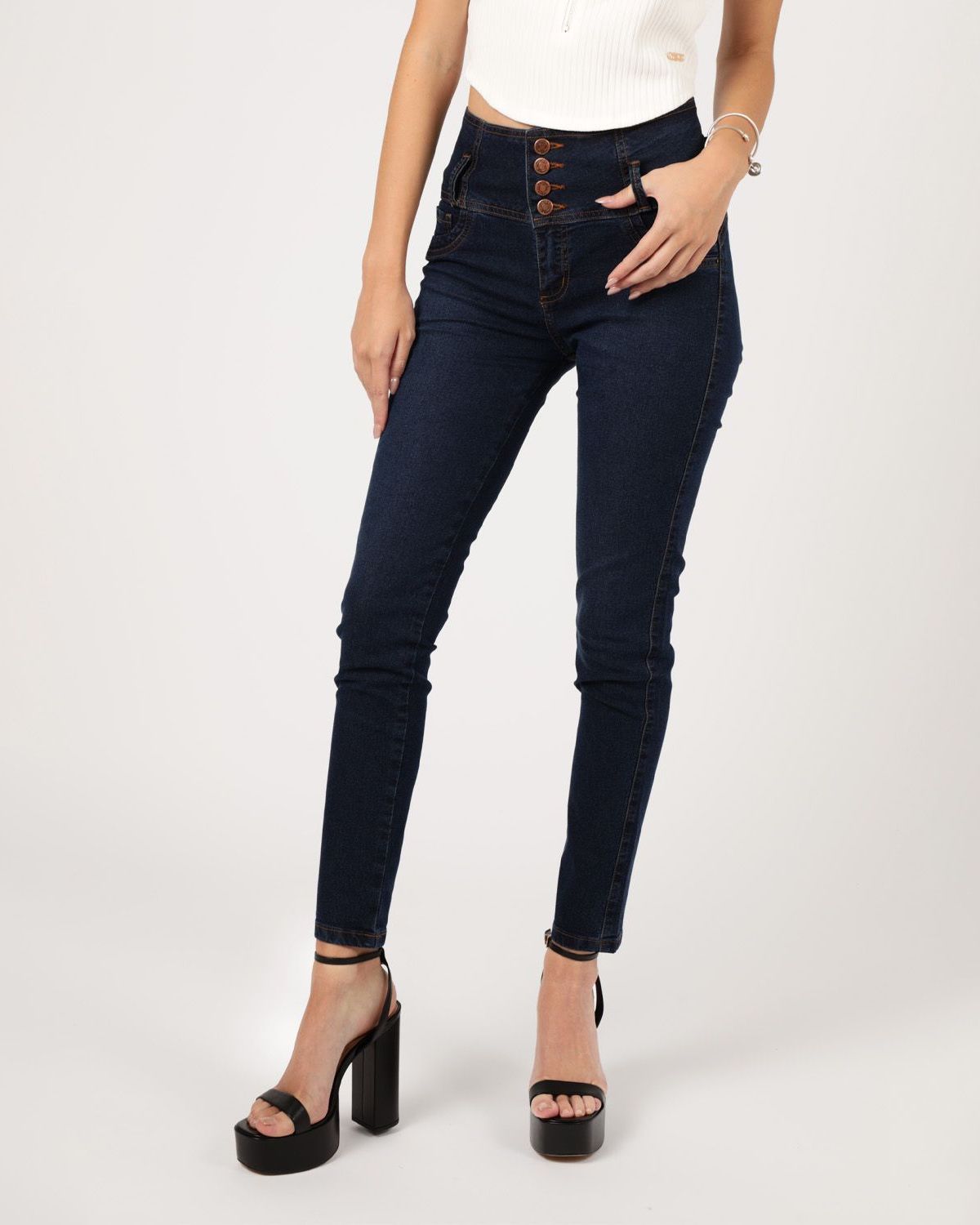 Jean Skinny Tiro Alto Mujer Mossimo MOSSIMO