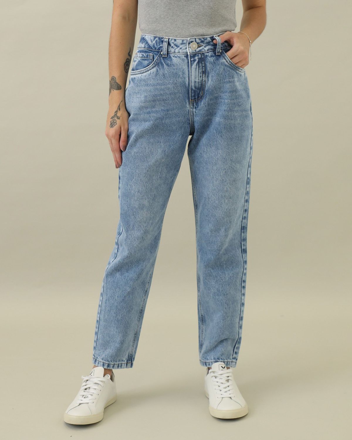 Jean Mom Tiro Alto Mujer Denimlab DENIMLAB
