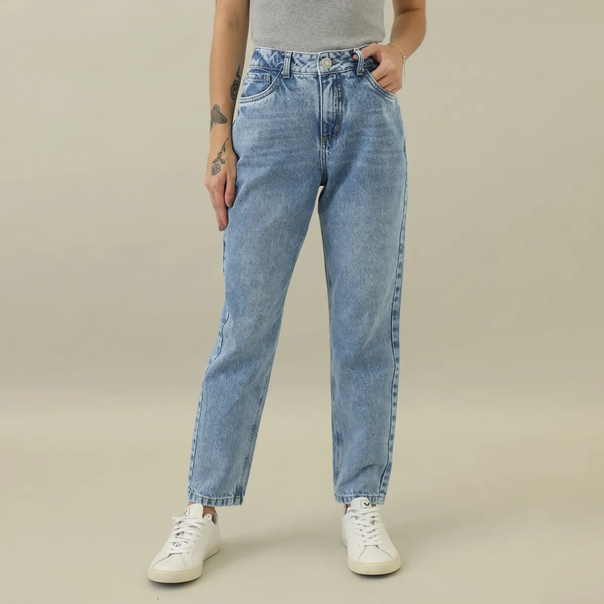 DENIMLAB - Jean Mom Tiro Alto Mujer Denimlab