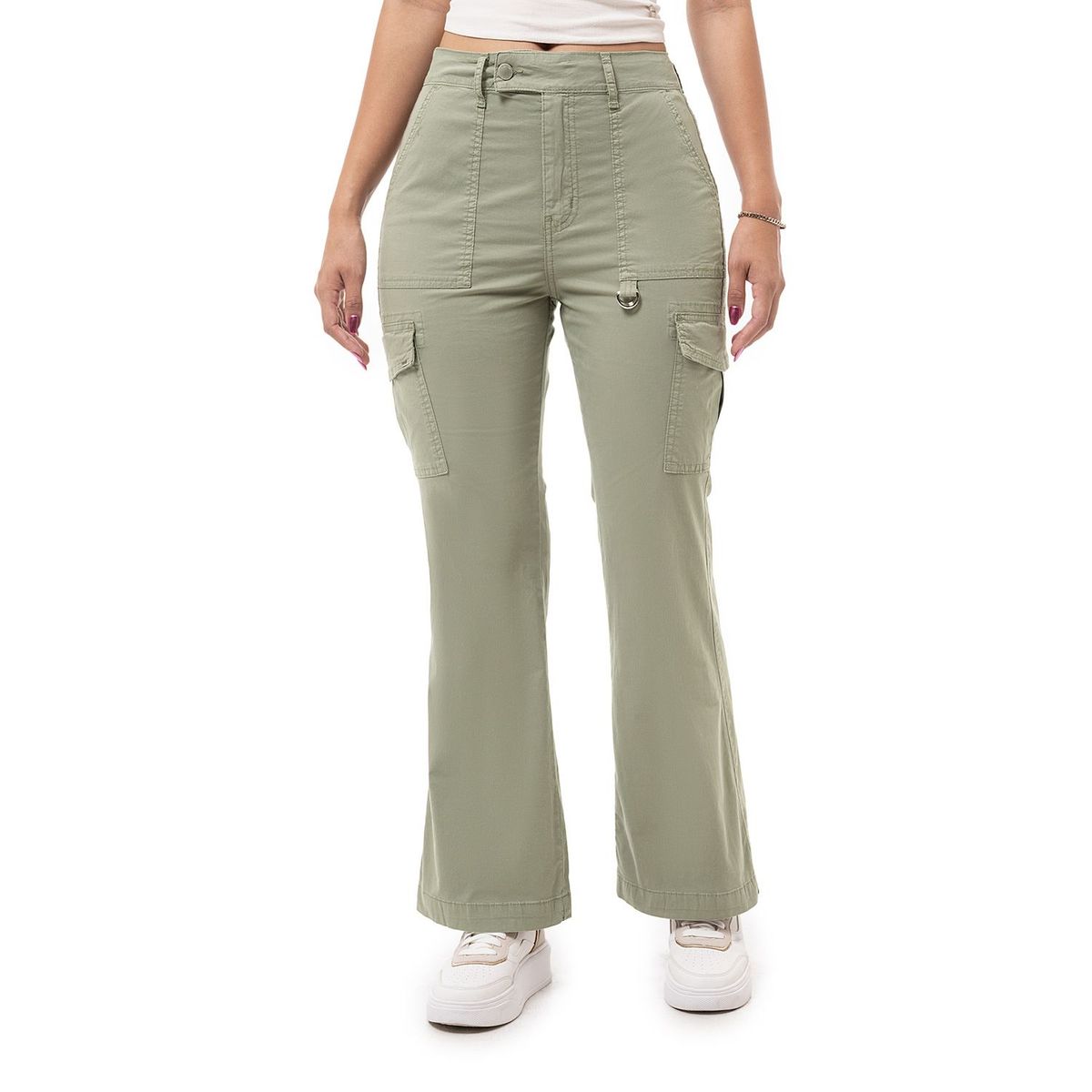 PIONIER - Pantalón Flare Algodón Mujer Pionier