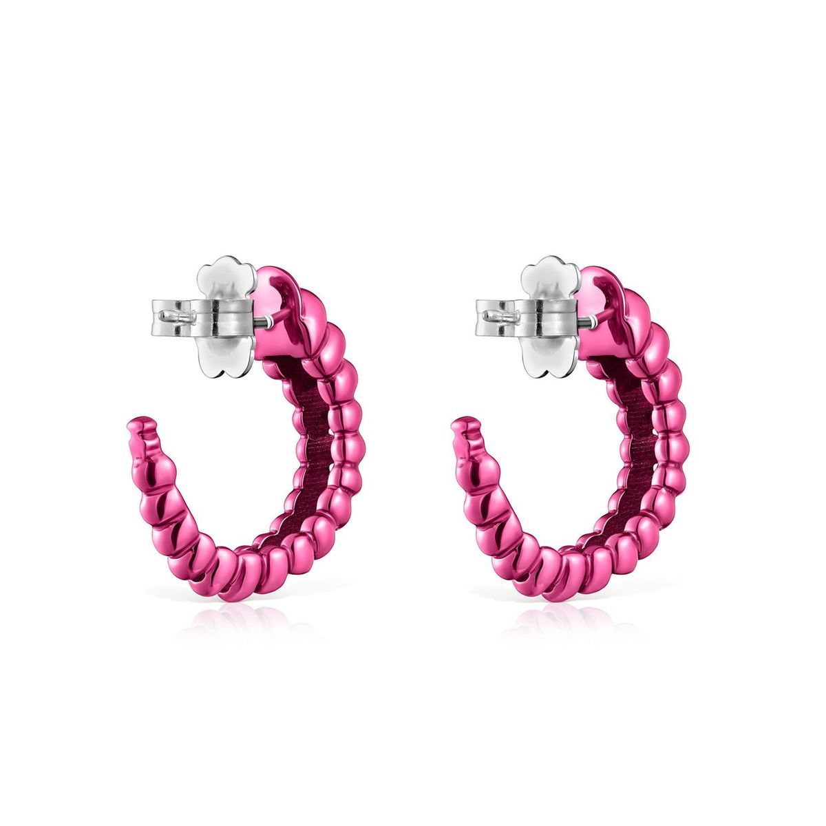 TOUS - Criollas Plata Acabado Fucsia