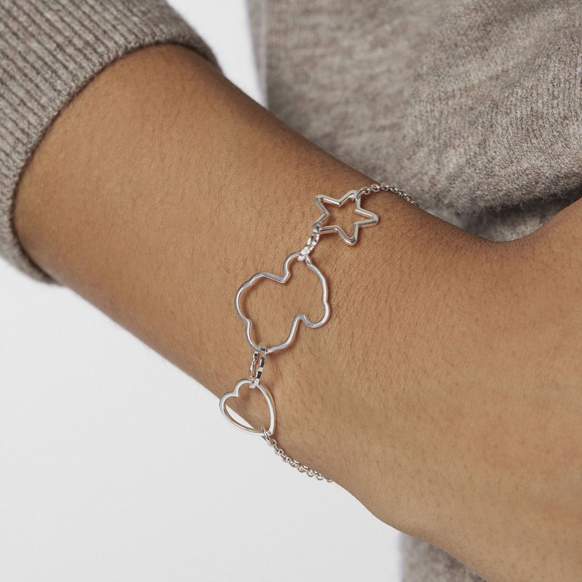 TOUS - Pulsera New Silueta de Plata