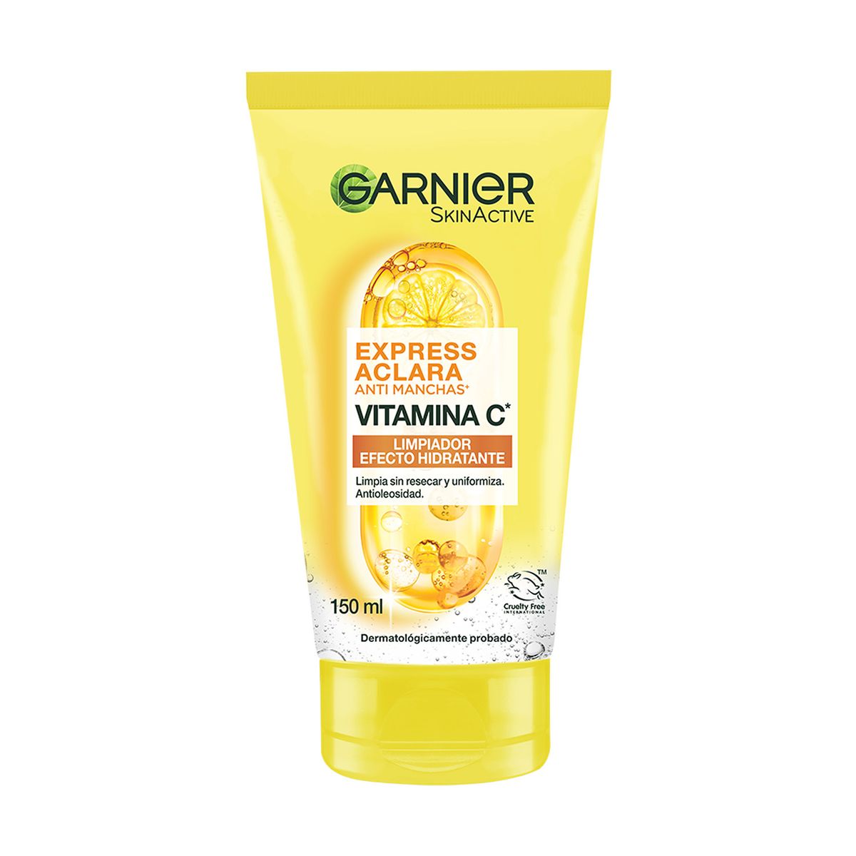 GARNIER - Gel Limpiador Facial Hidratante Express Aclara Anti Manchas 150 ml