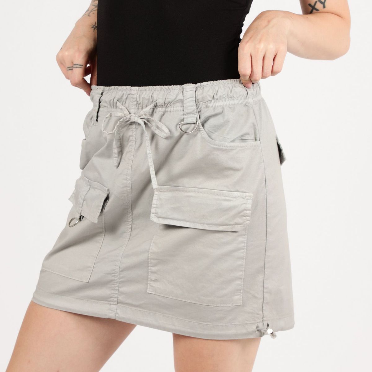 DENIMLAB - Falda Corta Algodón Mujer Denimlab