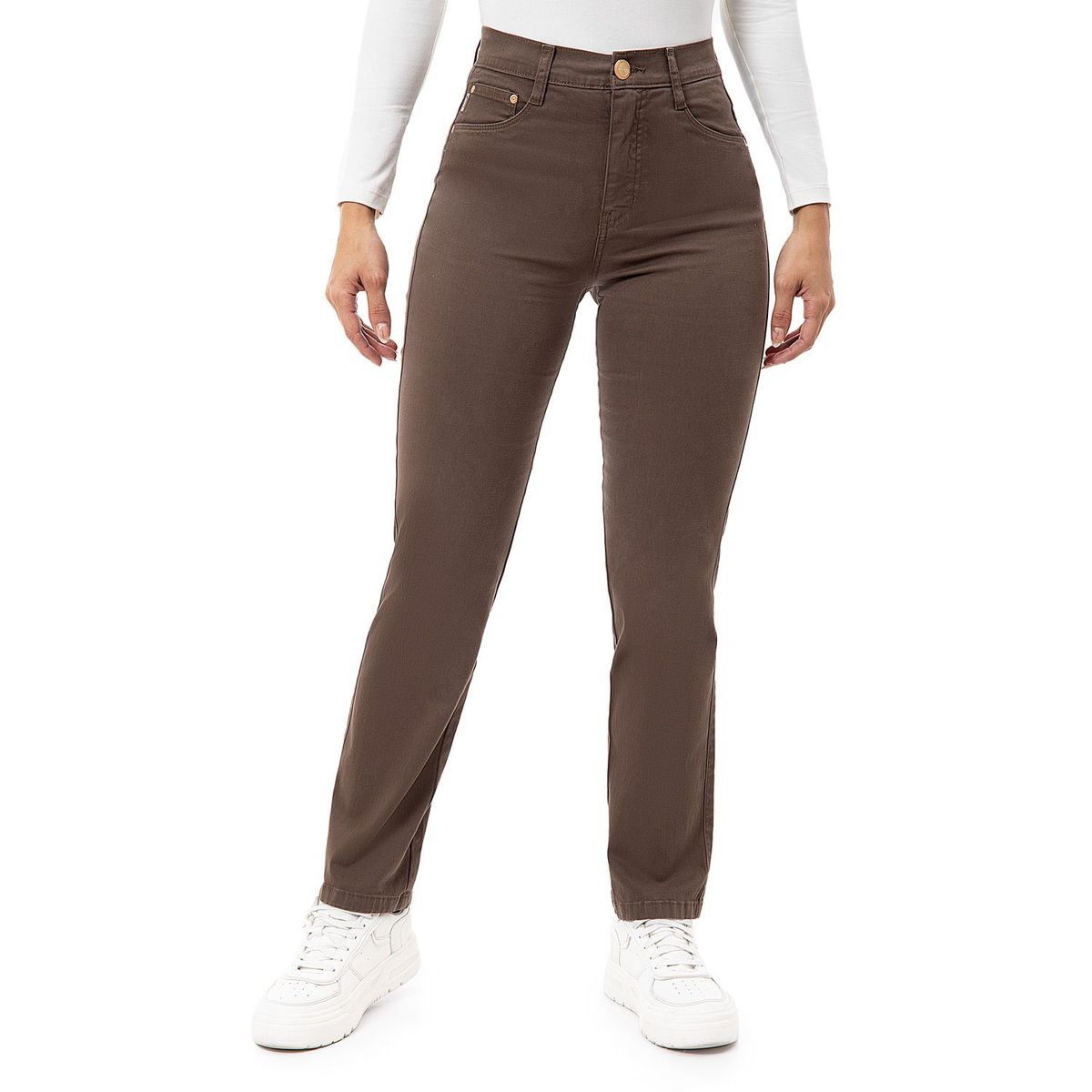 PIONIER - Pantalon Recto Algodón Mujer Pionier