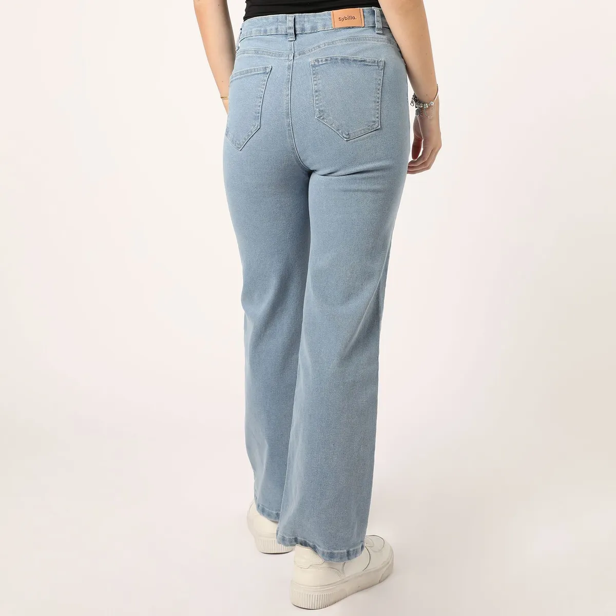 SYBILLA - Jean Wide Leg Tiro Alto Mujer Sybilla