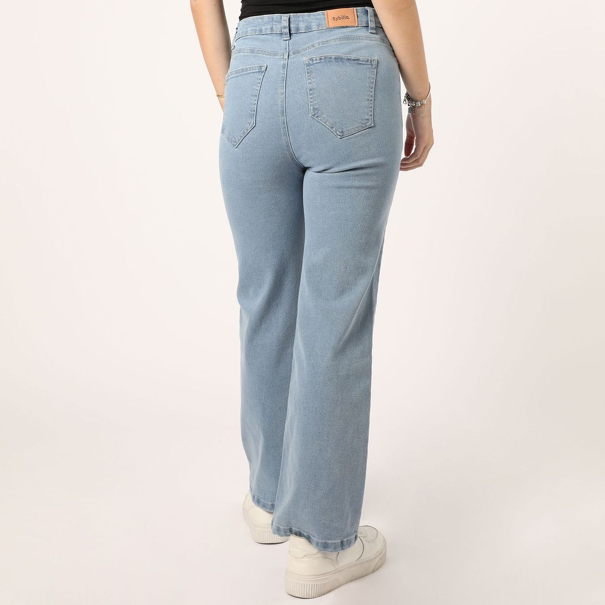 SYBILLA - Jean Wide Leg Tiro Alto Mujer Sybilla