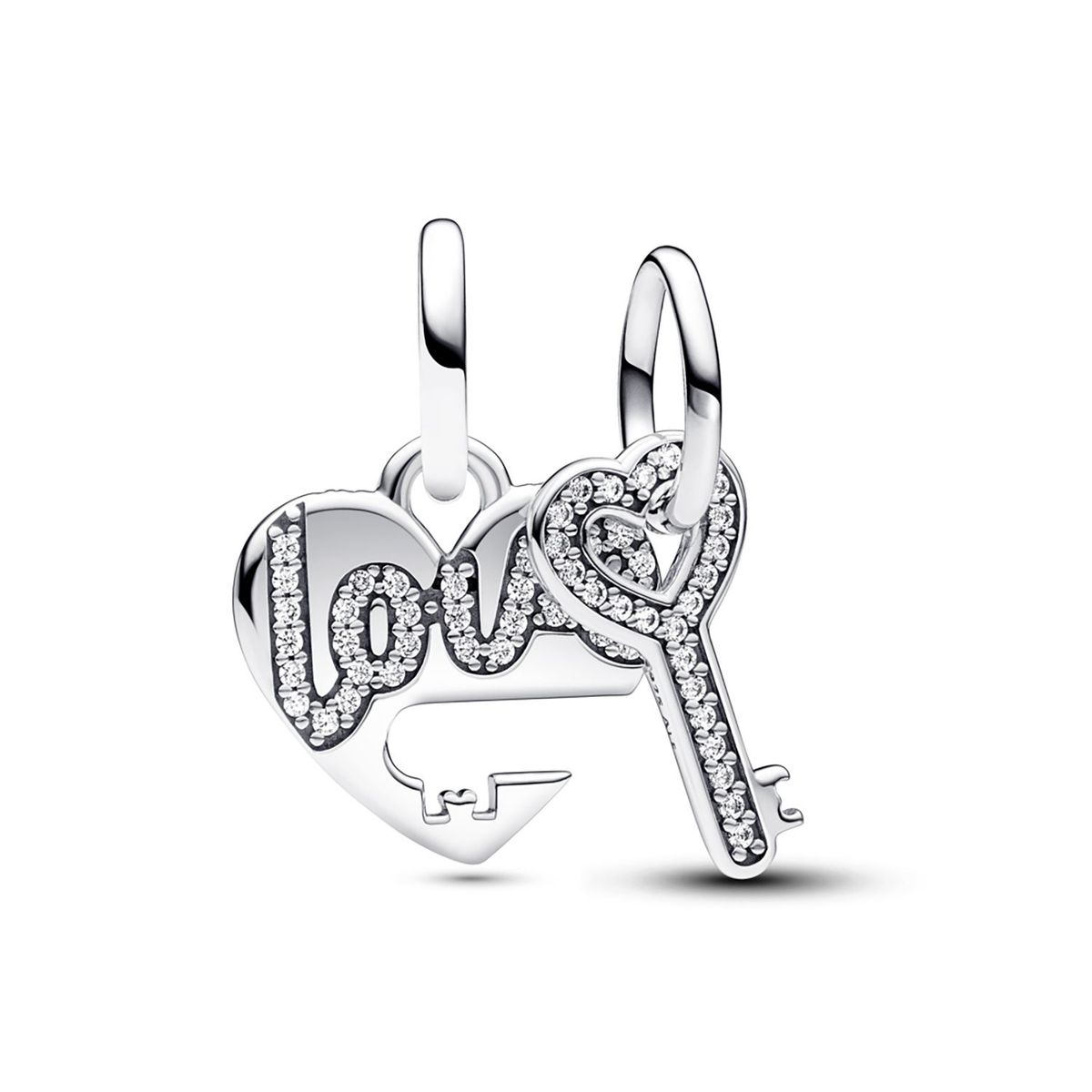 PANDORA - Charm Colgante Corazon Y Llave