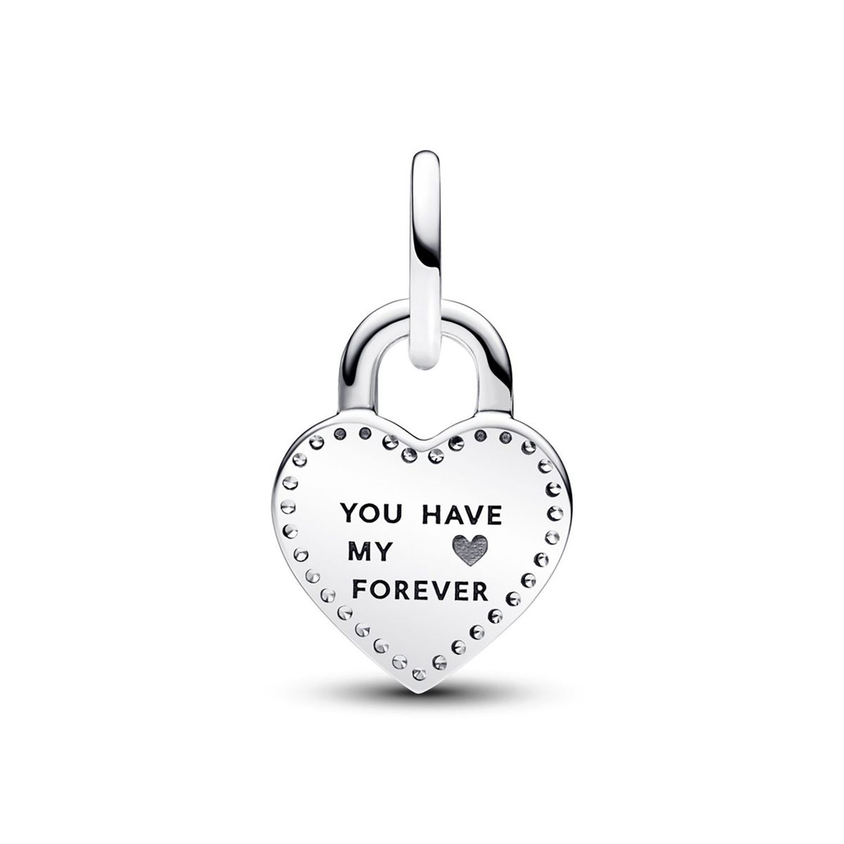 PANDORA - Charm Doble Corazón Candado