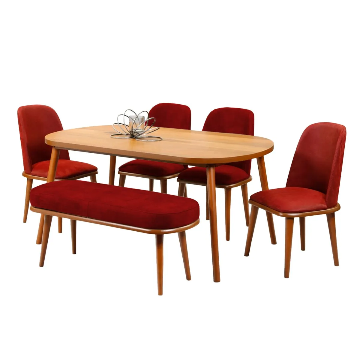 HOME PREMIUM - Juego de Comedor 4 Sillas   Banquet
