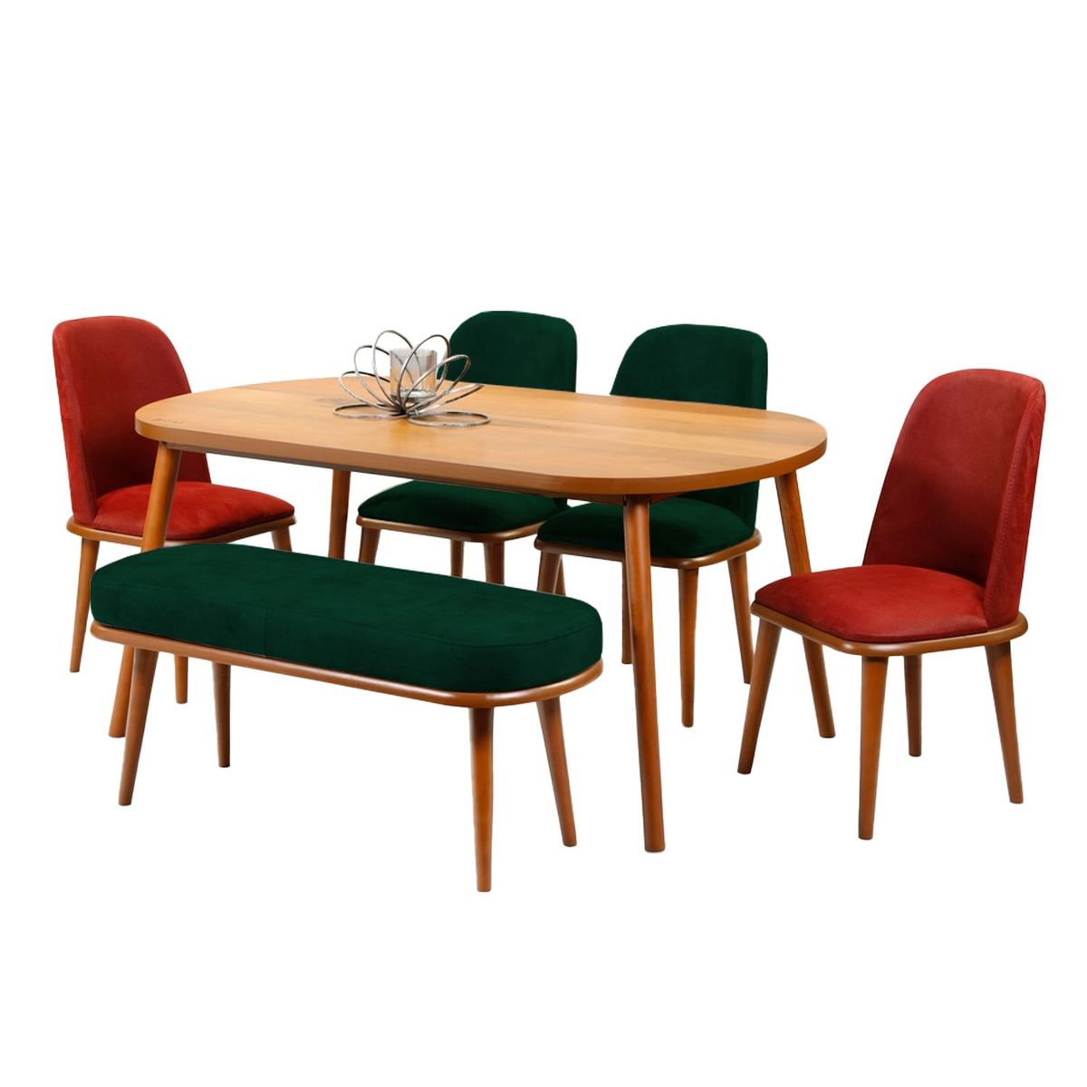 HOME PREMIUM - Juego de Comedor 4 Sillas   Banquet