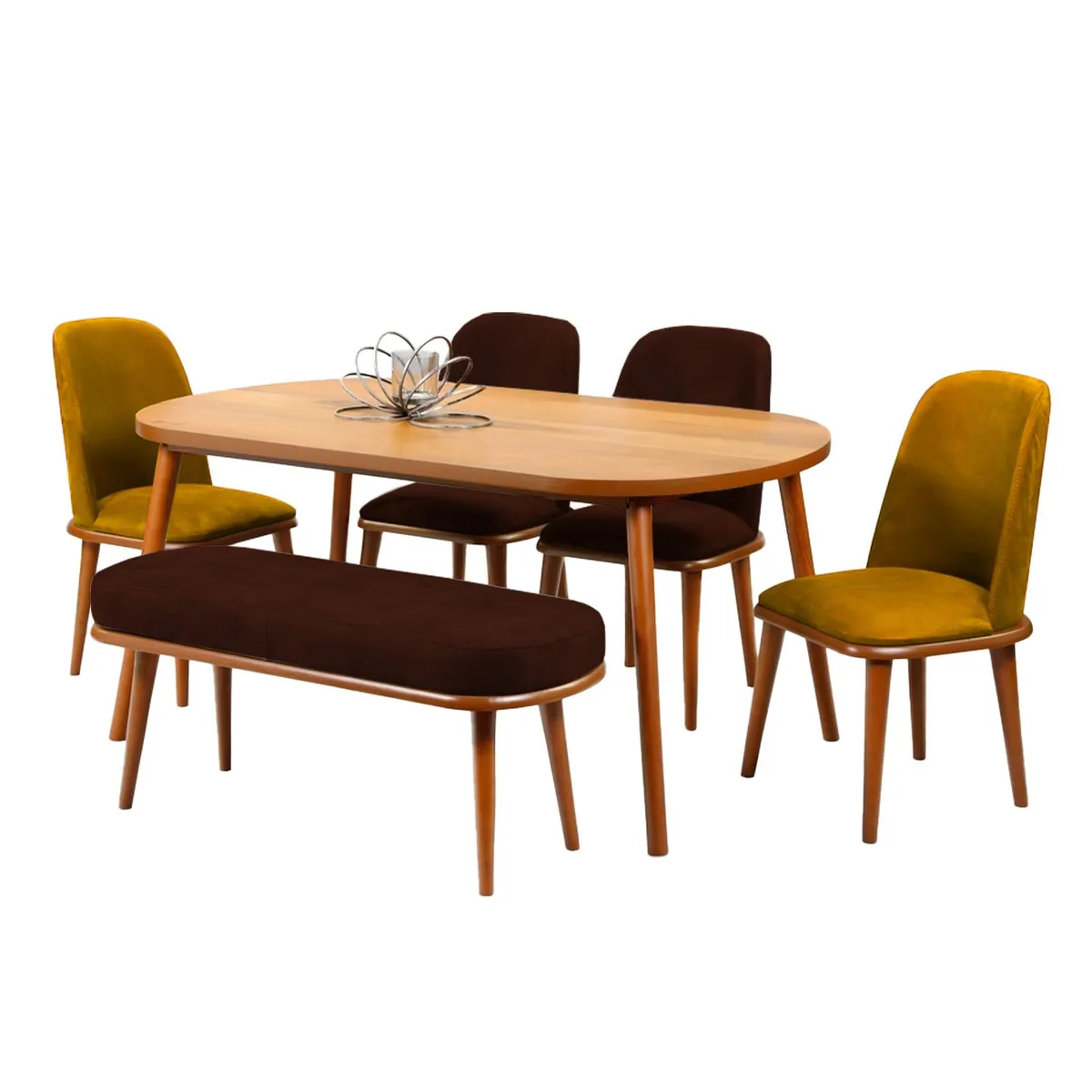HOME PREMIUM - Juego de Comedor 4 Sillas   Banquet