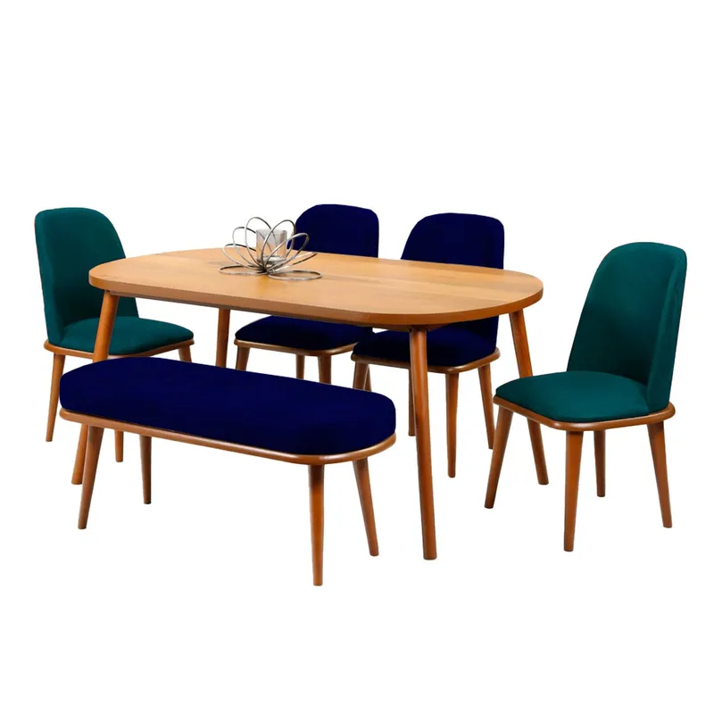 HOME PREMIUM - Juego de Comedor 4 Sillas   Banquet