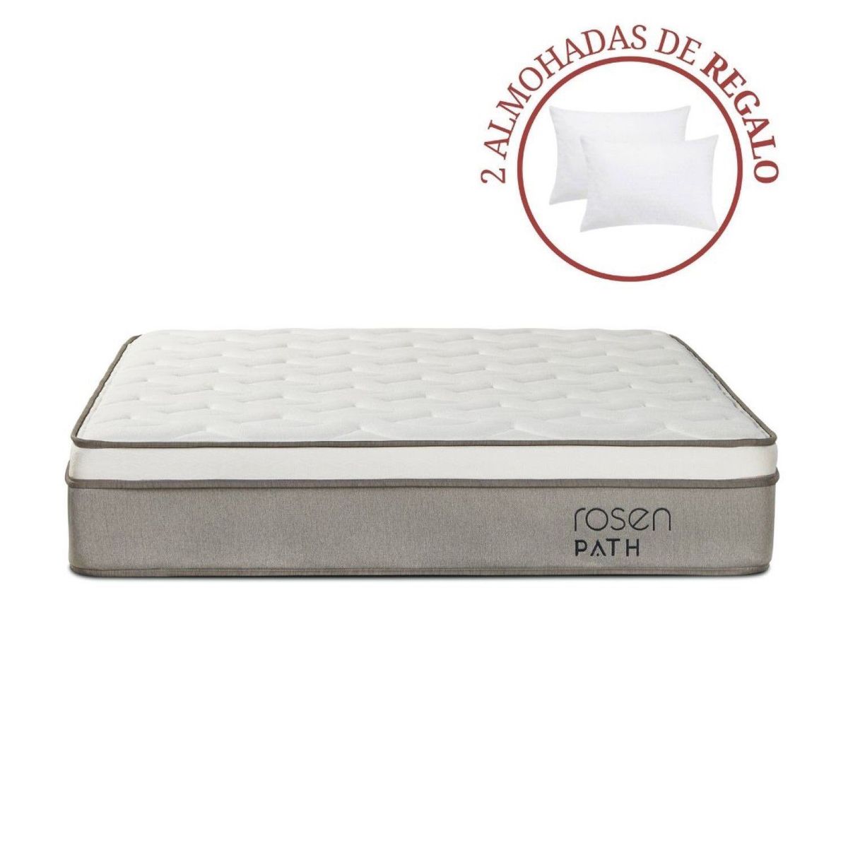 ROSEN - Colchón Path King + 2 Almohadas