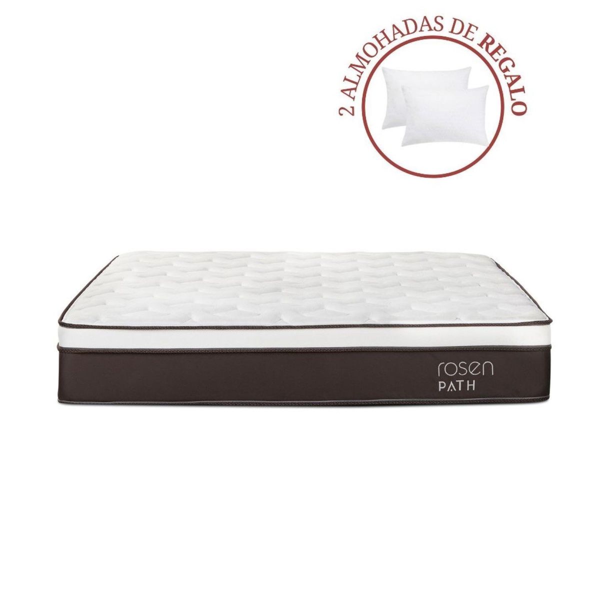 ROSEN - Colchón Path King + 2 Almohadas