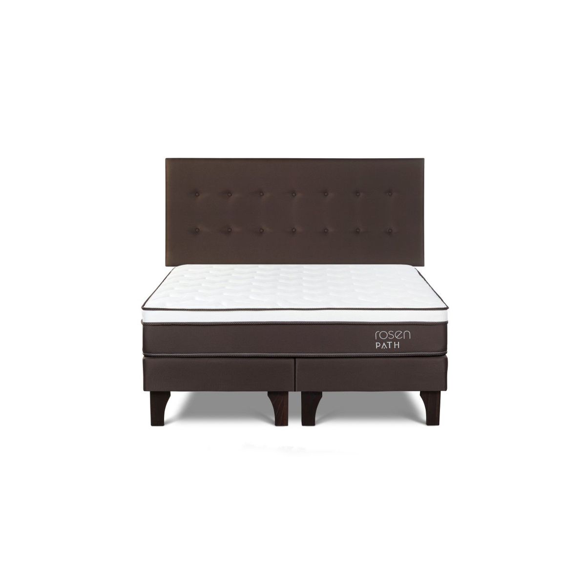 ROSEN - Dormitorio Europeo Path New West Queen + 2 Almohadas