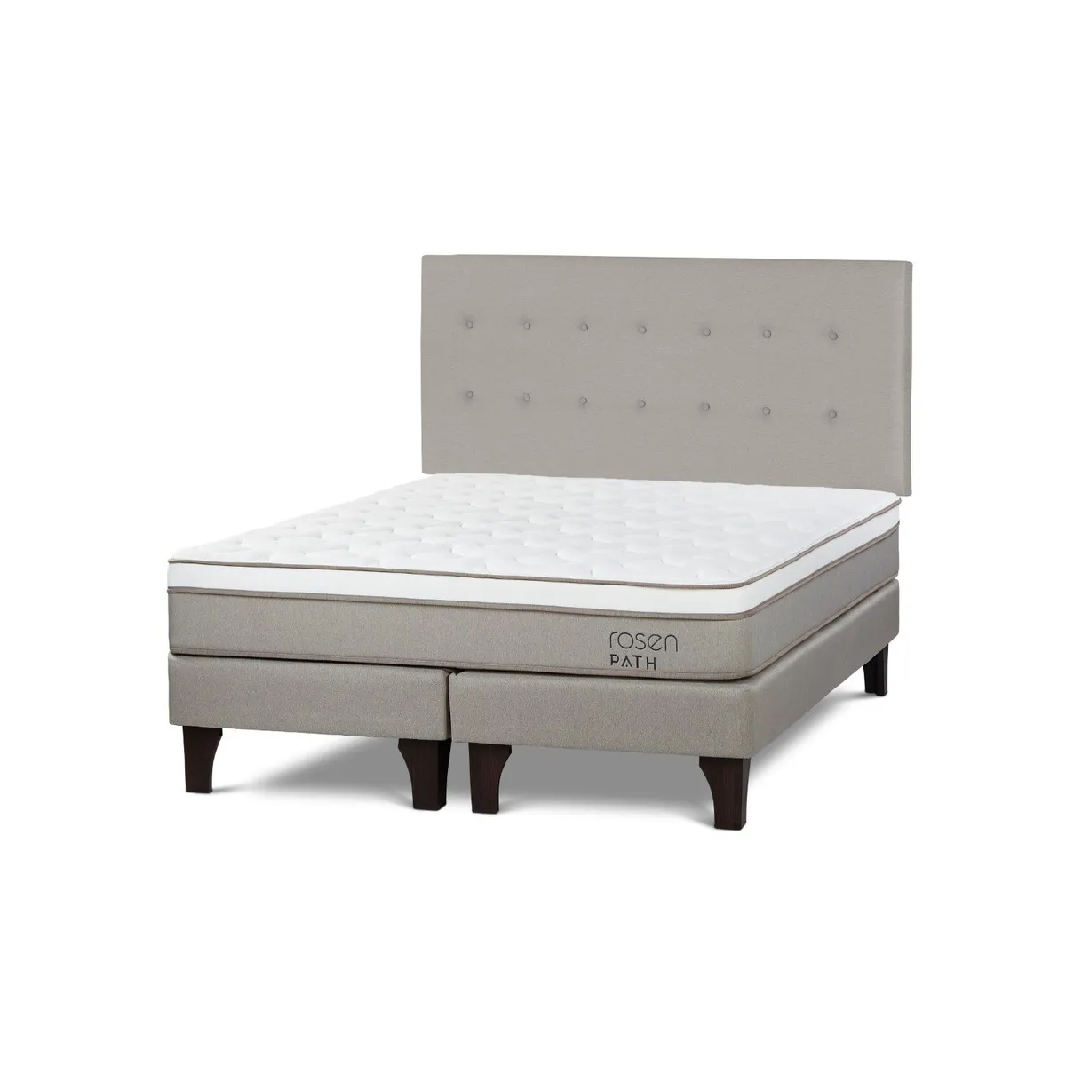 ROSEN - Dormitorio Europeo Path New West Queen + 2 Almohadas
