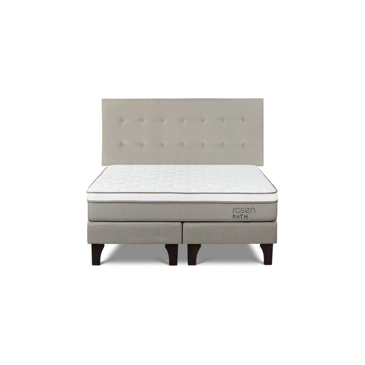 ROSEN - Dormitorio Europeo Path New West Queen + 2 Almohadas