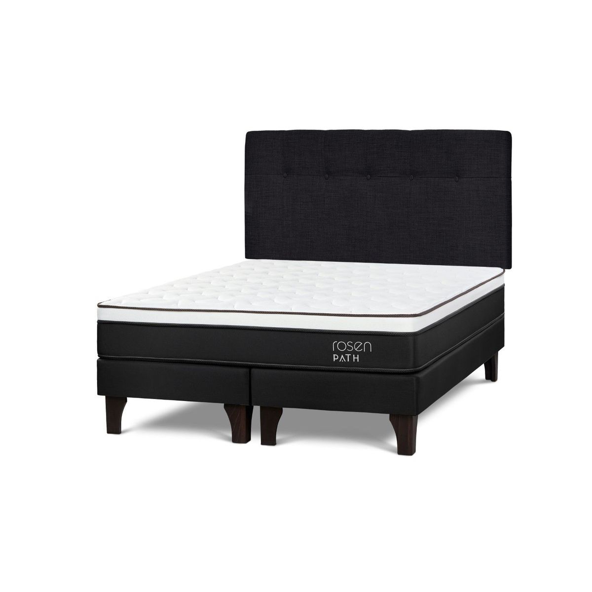 ROSEN - Dormitorio Europeo Path New Bennet Queen + 2 Almohadas