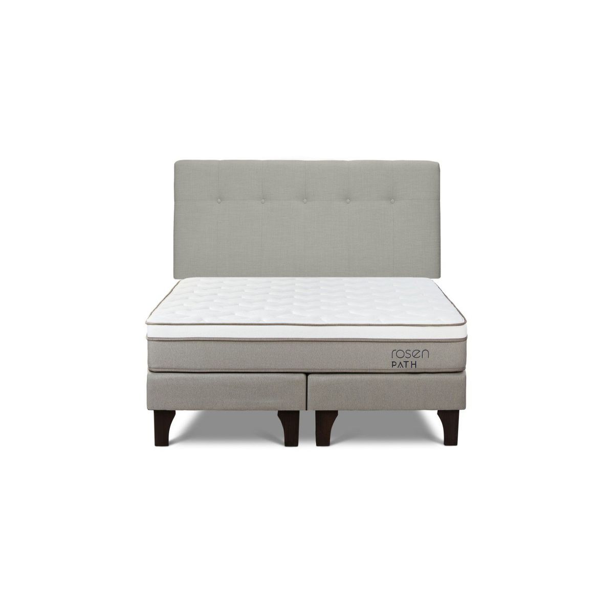 ROSEN - Dormitorio Europeo Path New Bennet King + 2 Almohadas