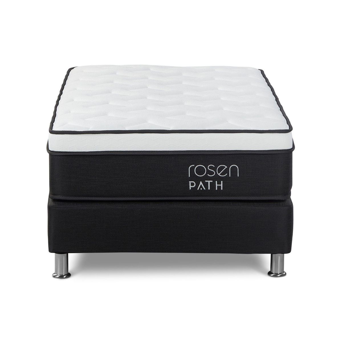 ROSEN - Cama Box Tarima Path 1 Plz + 1 Almohada