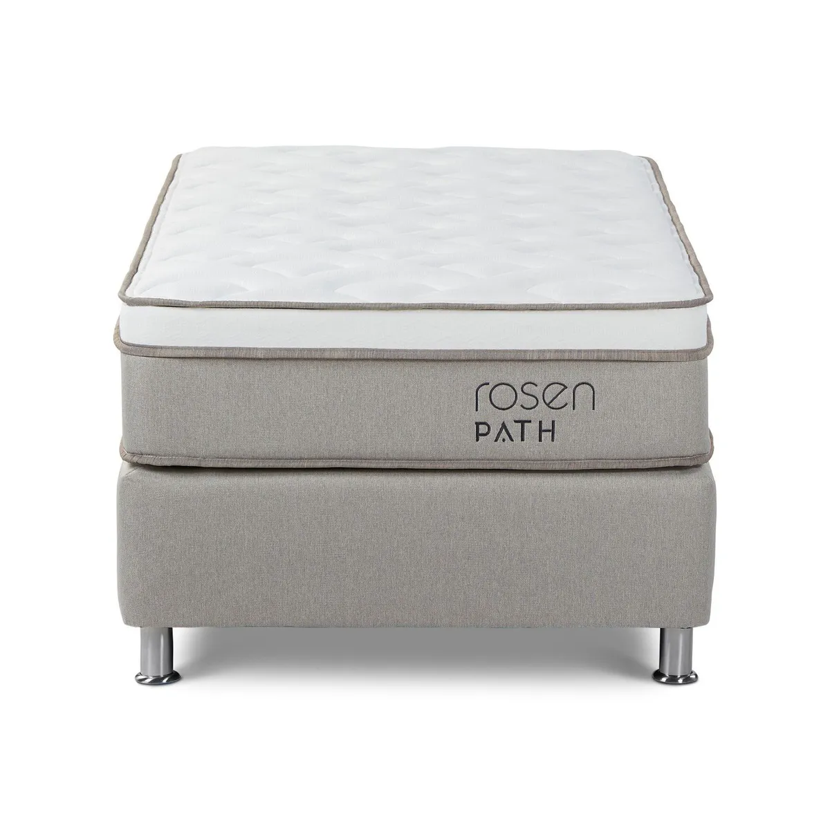 ROSEN - Cama Box Tarima Path 1 Plz + 1 Almohada
