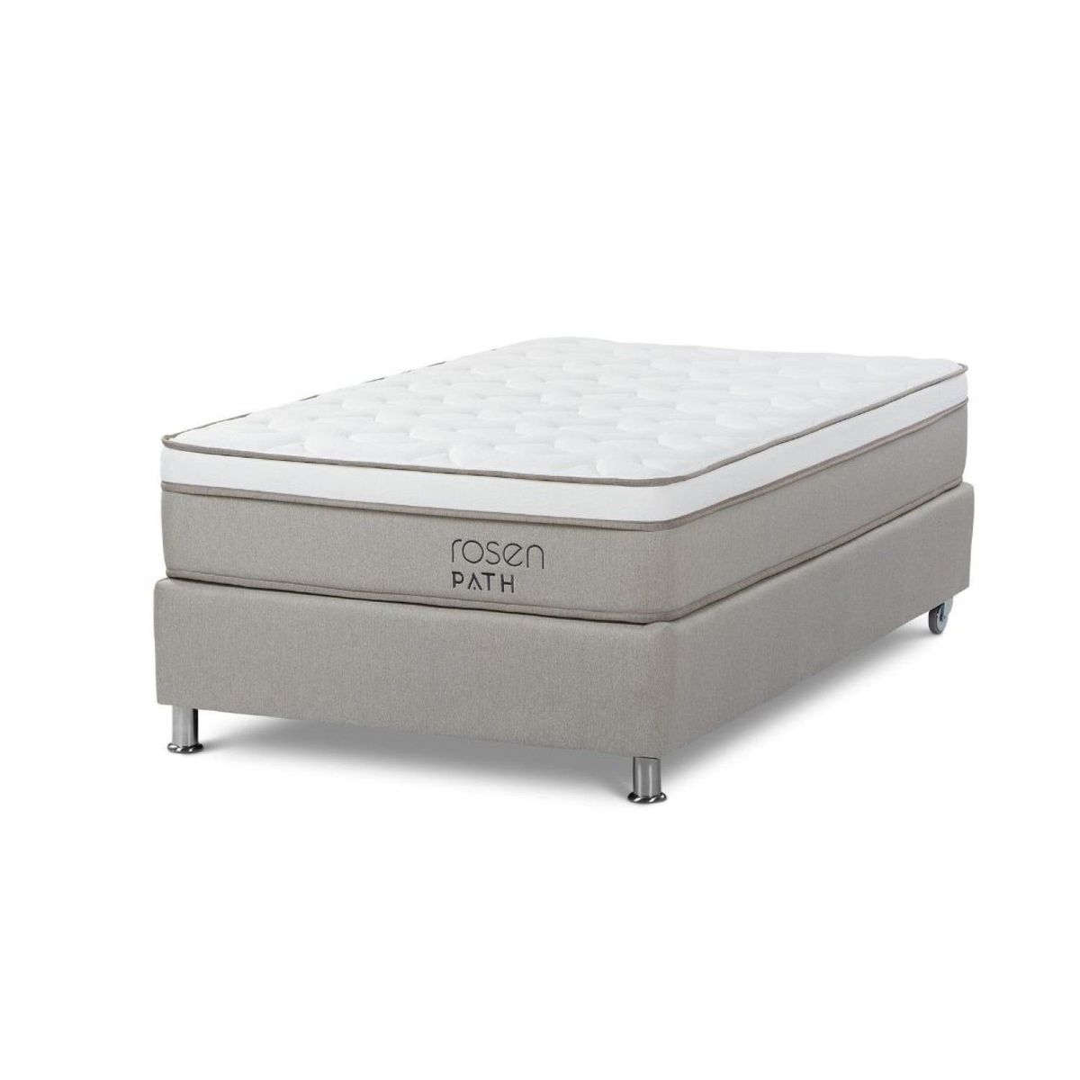 ROSEN - Cama Box Tarima Path 1.5 Plz + 1 Almohada