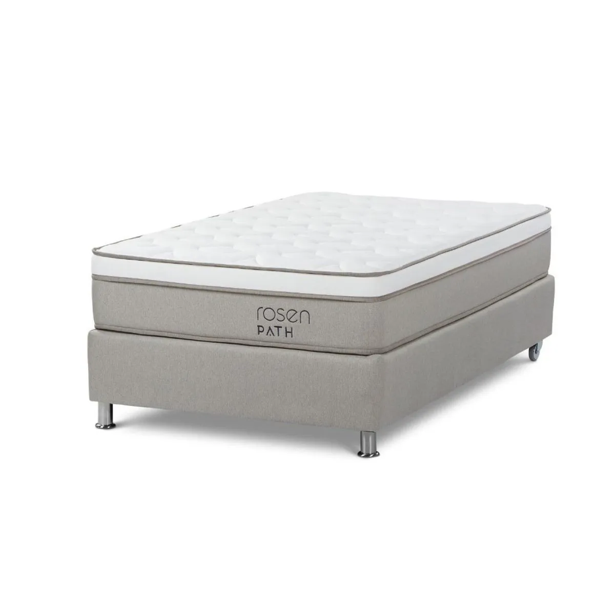 ROSEN - Cama Box Tarima Path 1.5 Plz + 1 Almohada