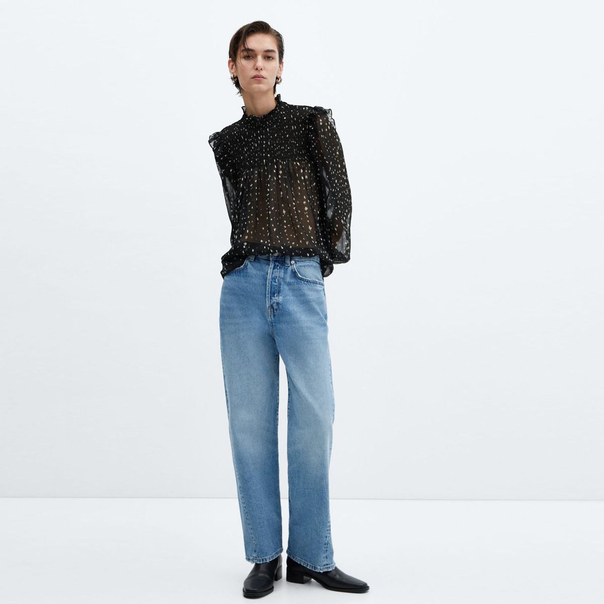 MANGO - Blusa Casual Mujer Mango