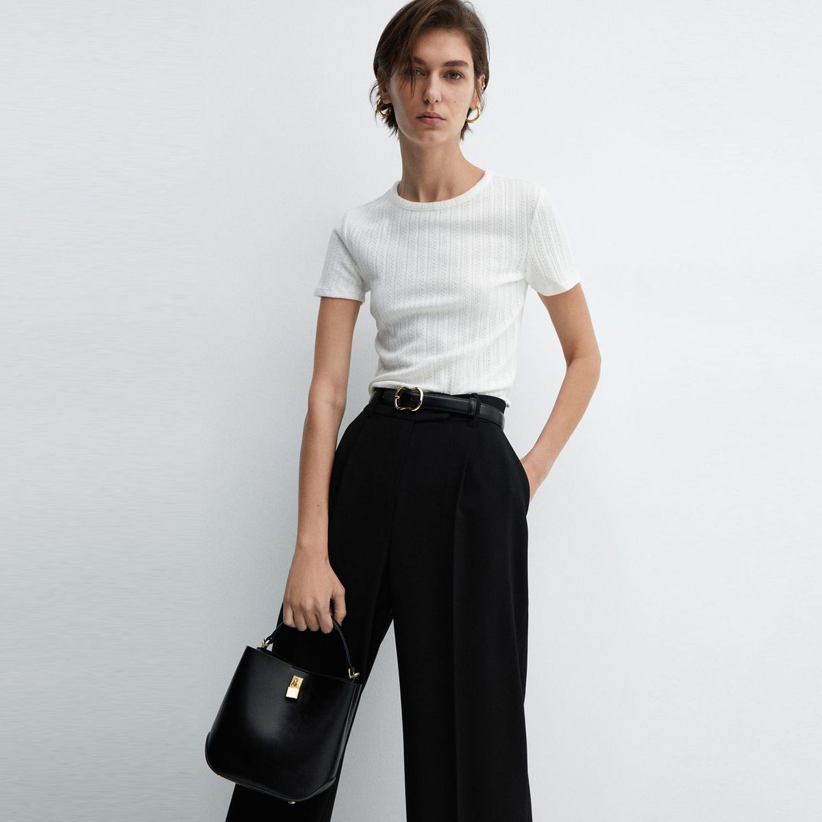 MANGO - Polo Manga Corta Mujer Mango