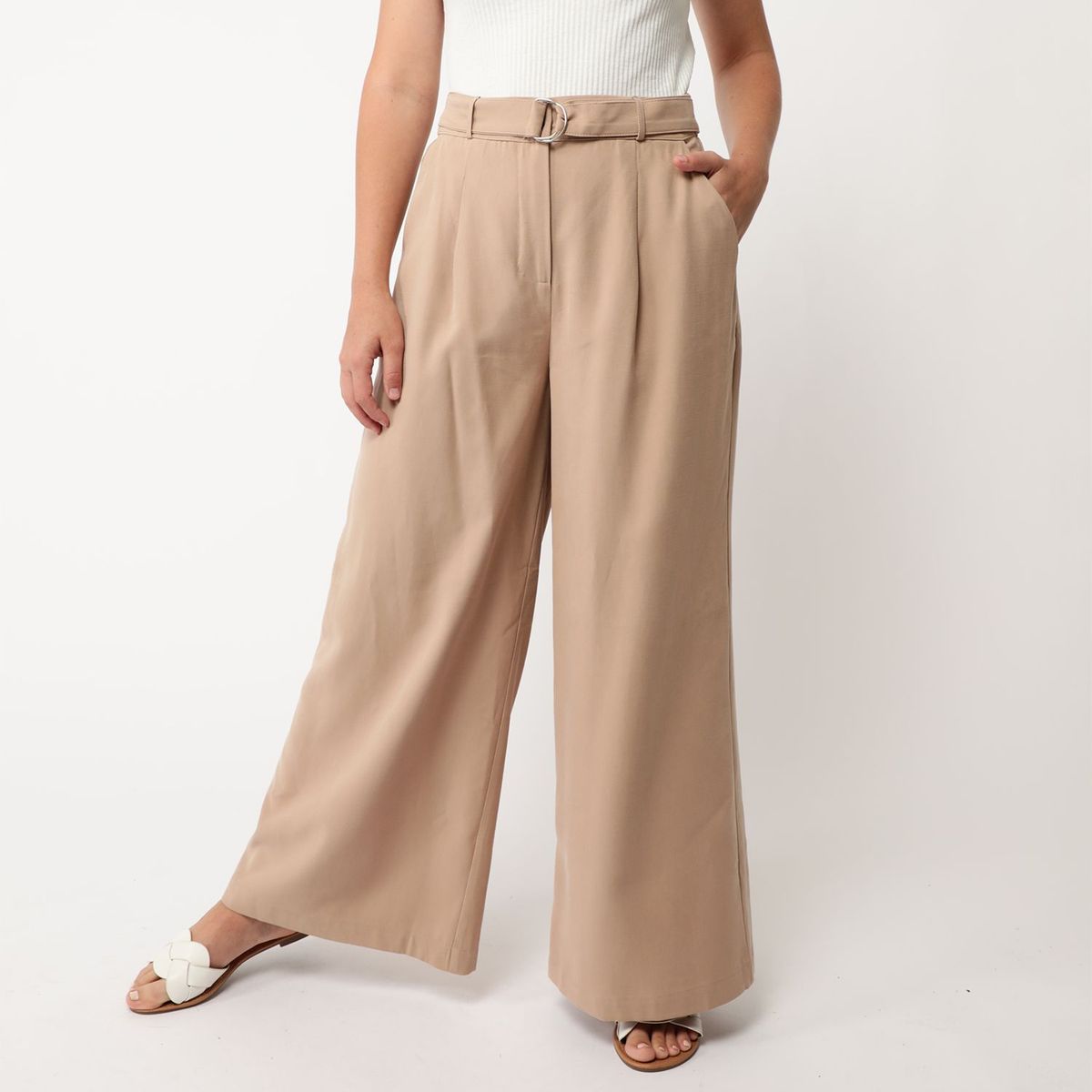 BASEMENT - Pantalón Palazzo Mujer Basement