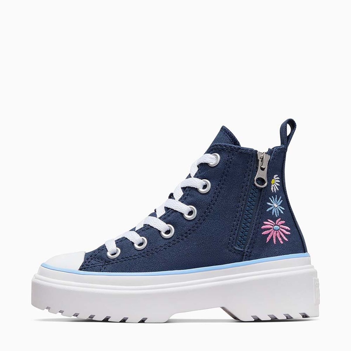 CONVERSE - Zapatillas Urbanas Niña Converse Ct As Lugged Lift Floral Azul