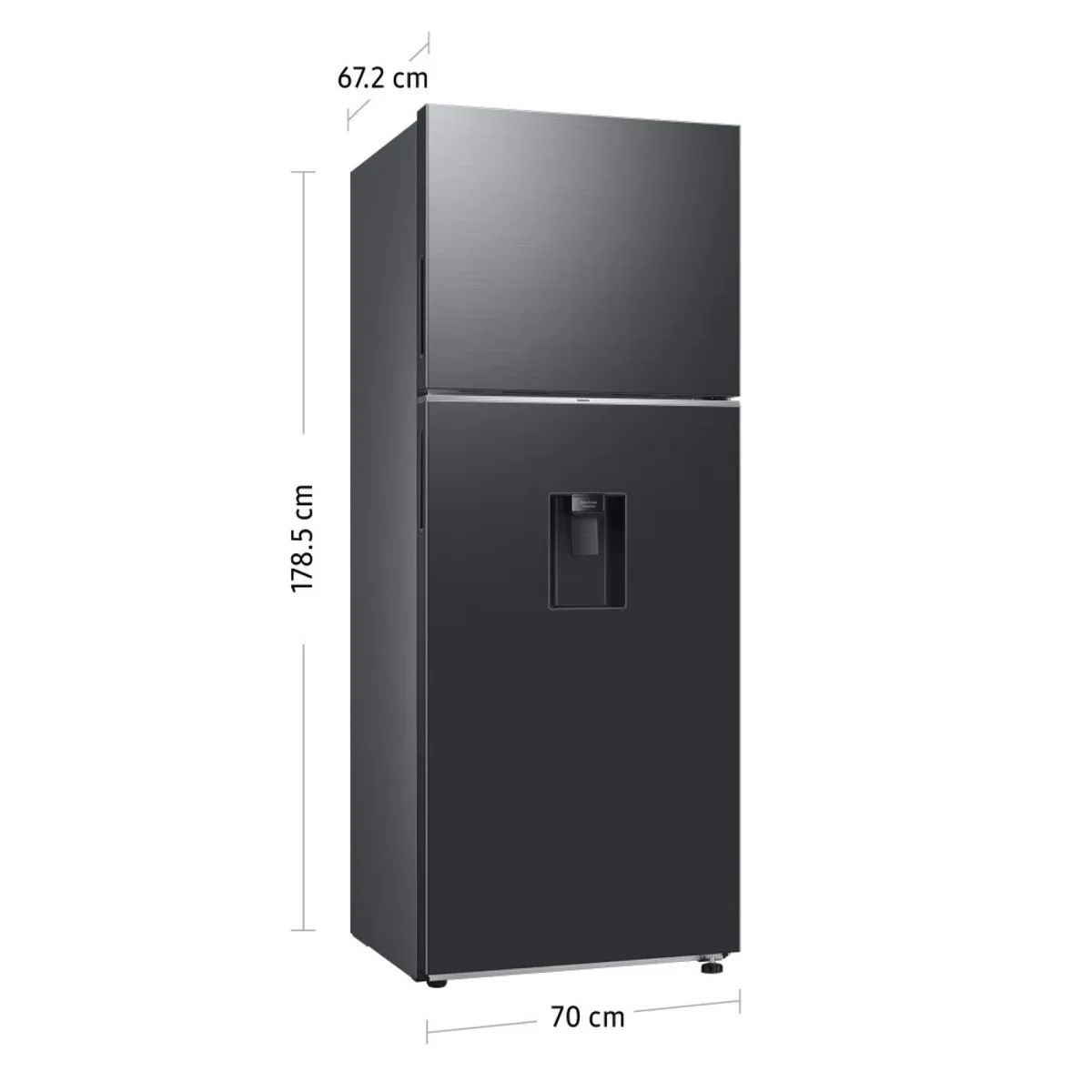 SAMSUNG - Refrigeradora Samsung Top Mount 394Lt RT42DG6770B1PE Negro