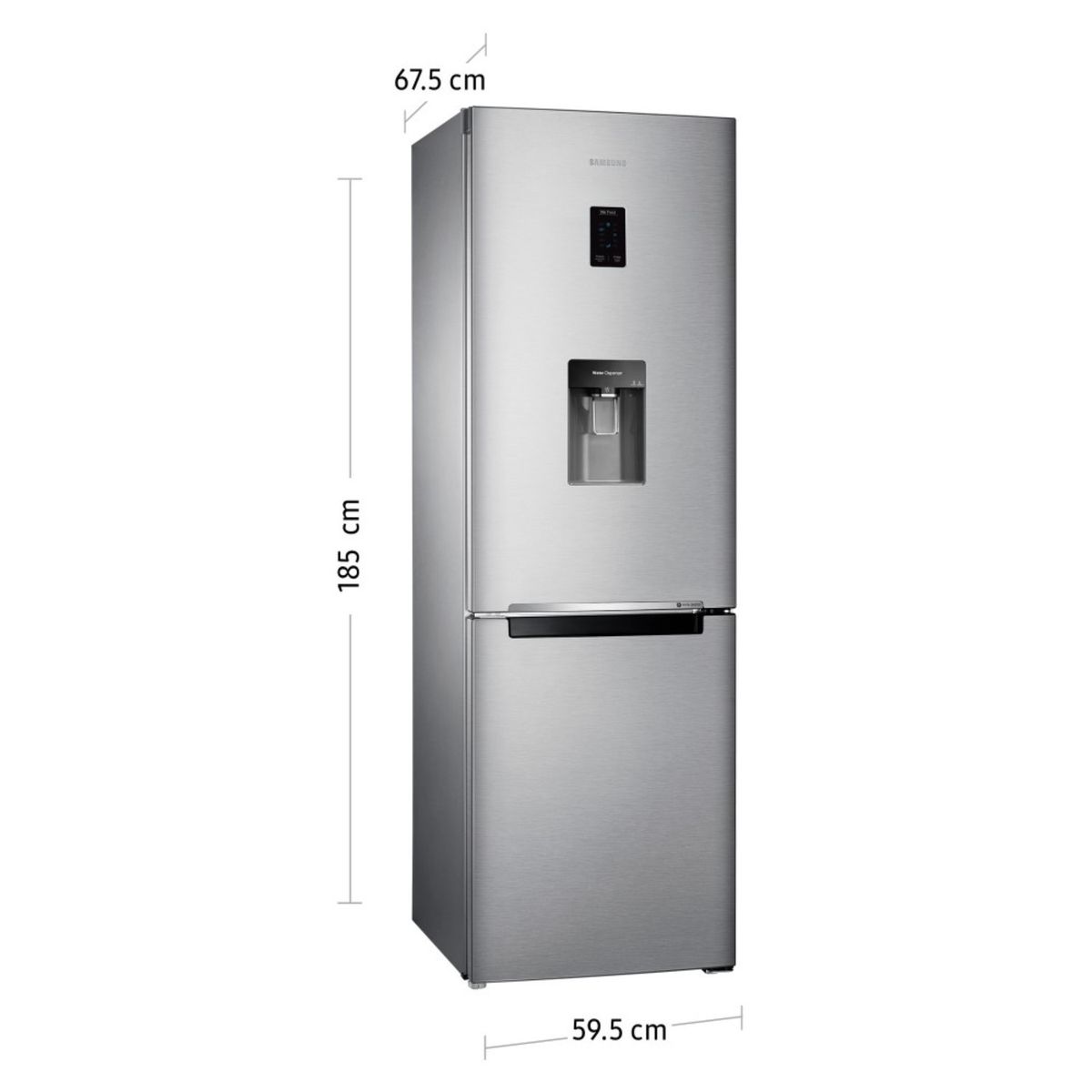 SAMSUNG - Refrigeradora Samsung All Around Cooling 321Lt Plateada RB33J3830SA/PE