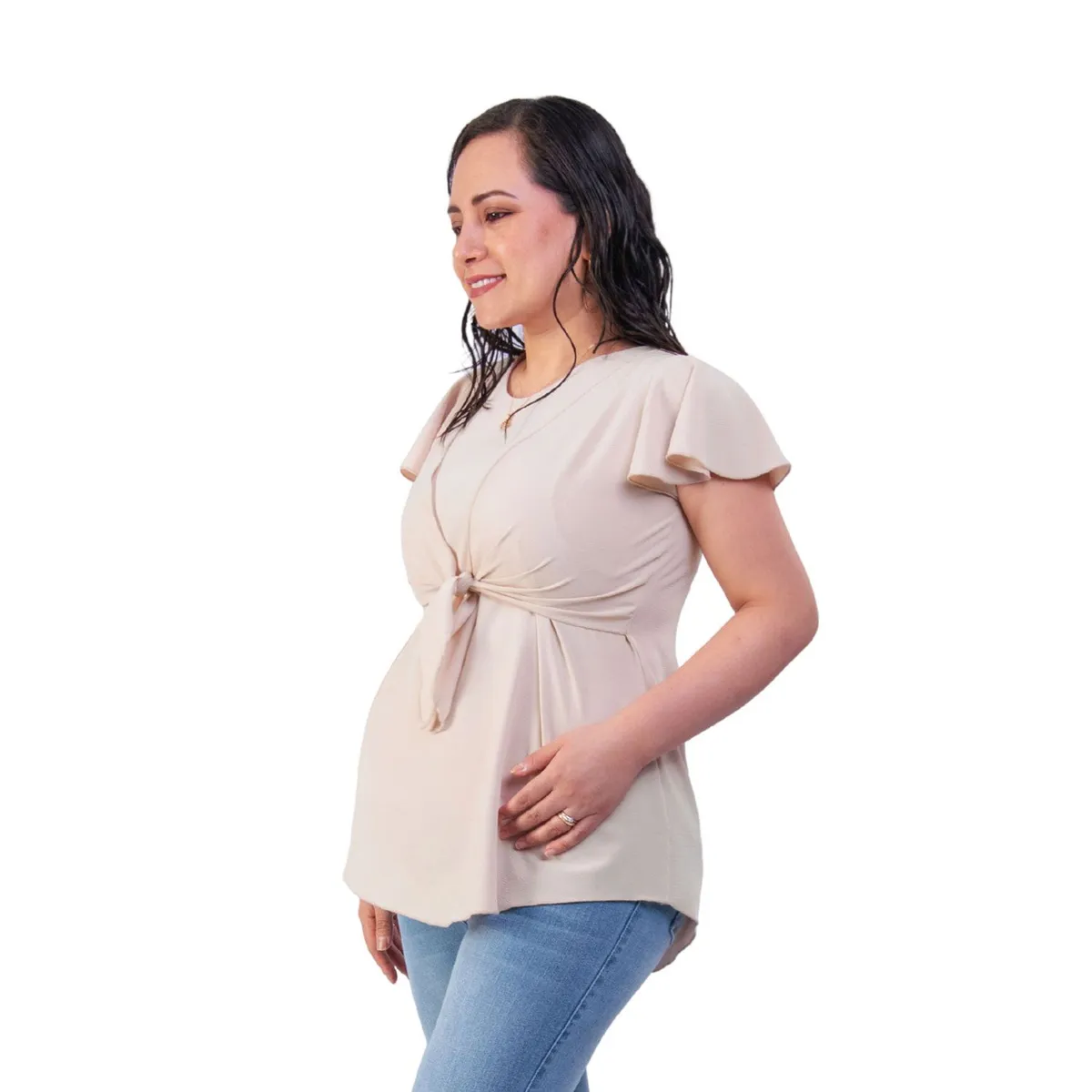 MOMMYLAND - Blusa Manga Corta De Lactancia Mujer Mommyland