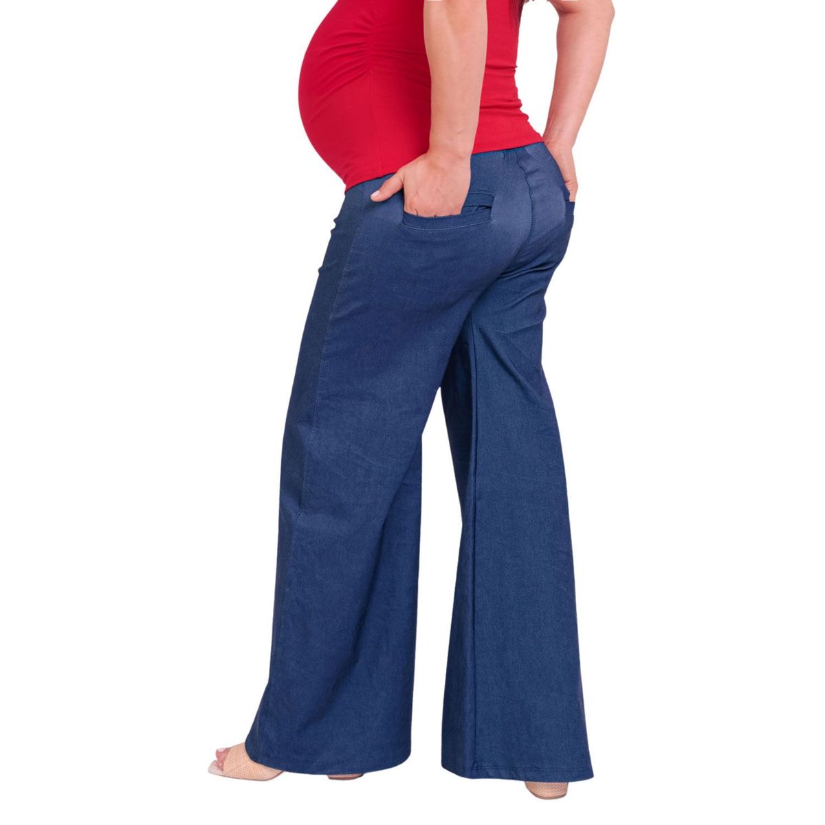 MOMMYLAND - Pantalón Maternidad Palazzo Mujer Mommyland