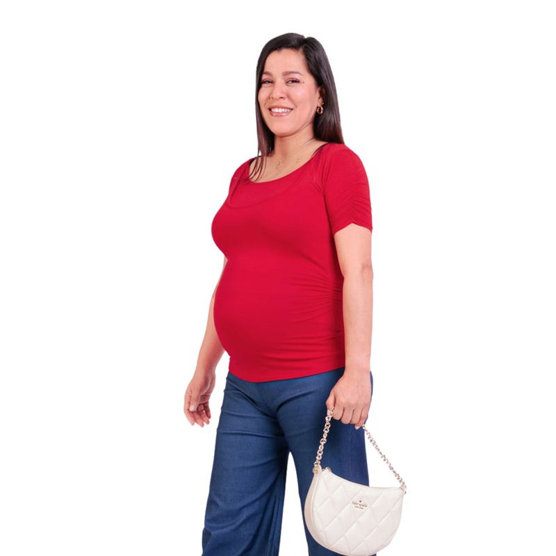 MOMMYLAND - Polo Manga Corta De Lactancia Mujer Mommyland