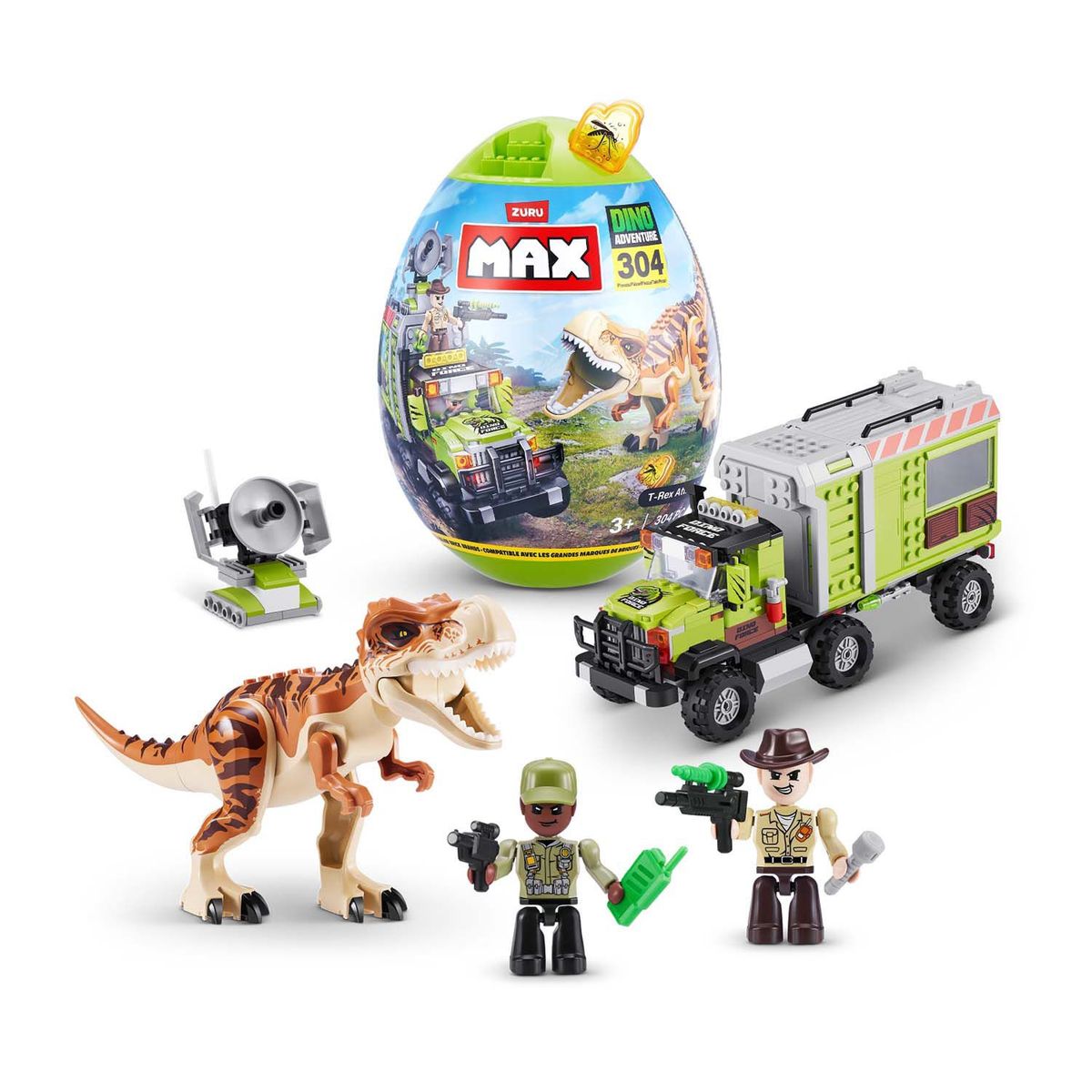 MAX BUILD MORE - Capsula Dino Sorpresa Mediano Maxbuild