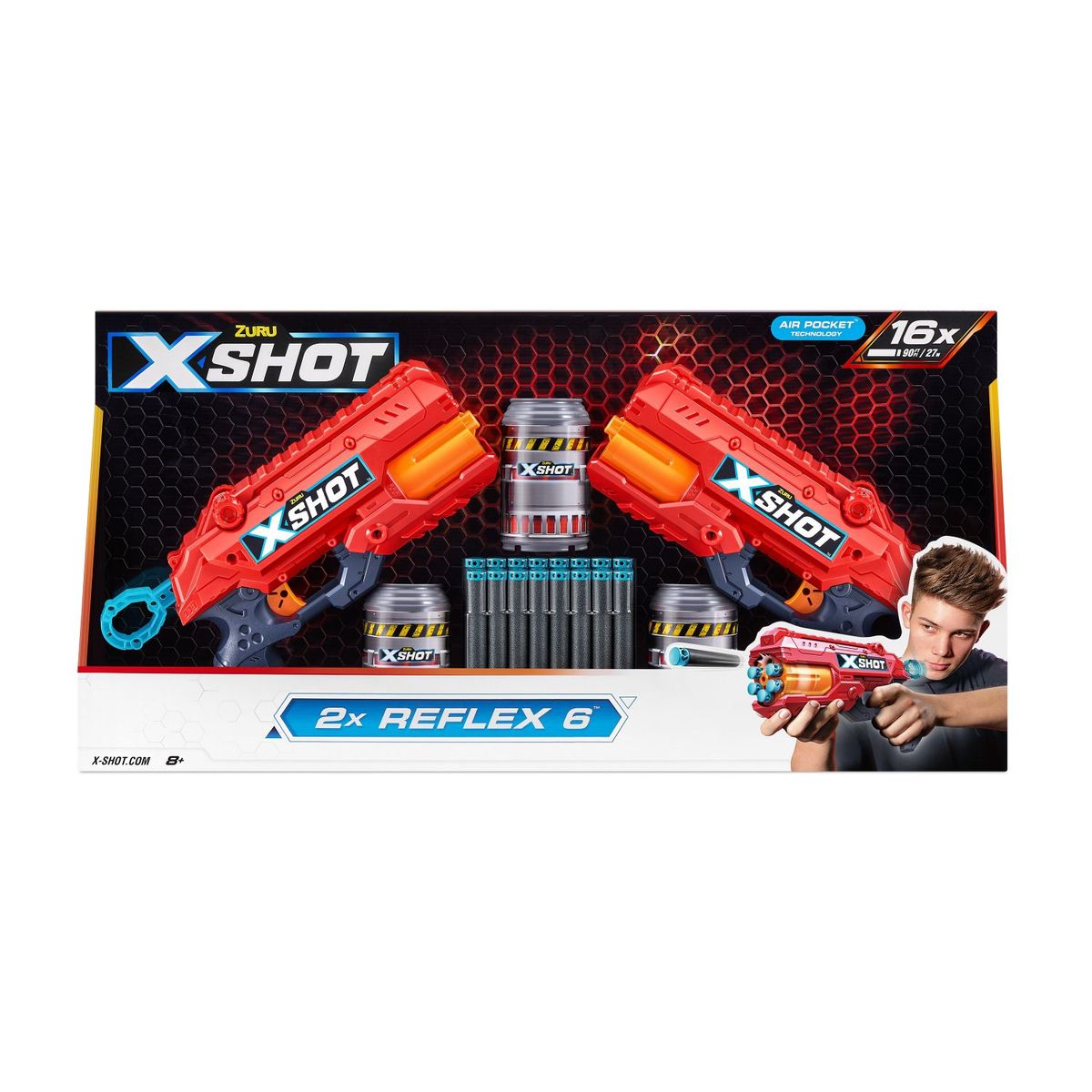 X-SHOT - Pack X 2 Lanzadores De Dardos Reflexx-shot