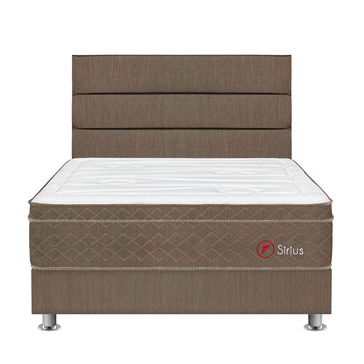 FORLI - Dormitorio Sirius Superior Queen + 2 Almohadas Viscoelásticas + Protector